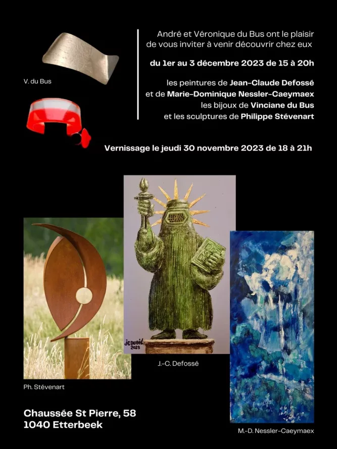 Expo André et Véronique version 3 (1) Exposition de Philippe Stévenart chez André et Véronique du Bus